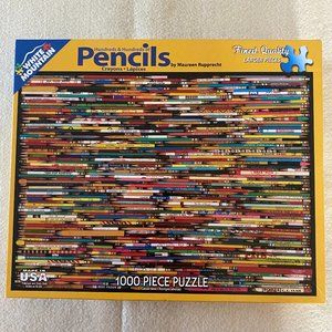1000 pc Pencil Puzzle from White Mountain Puzzles
